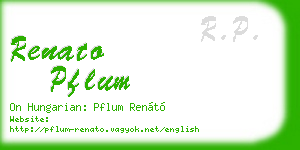 renato pflum business card